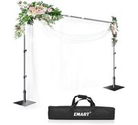 EMART Soporte para Fondo 2,6x3 m, Soporte Fondo Fotográfico con Base