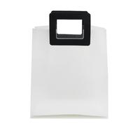 Emartbuy Bolsas de regalo de PVC transparente con asa negra, 20 x 10 x 22 cm, bolsa de regalo transparente de lujo para eventos, cestas y exhibiciones minoristas, paquete de 12