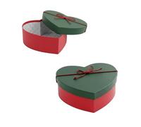 Emartbuy Lujo Rígido Caja de Regalo de Presentación en Forma de Corazón, 15 cm x 13.8 cm x 6.4 cm, Lujo Rígido Caja de Regalo de Presentación en Forma de Corazón