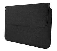 Emartbuy Universal 13.3-14.0 Pulgadas Oscuro Gris Premium Textured Fabric Magnetic Folio Wallet Case Cover Sleeve Conveniente para Los Dispositivos Enumerados Abajo