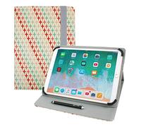 Emartbuy Universal Serie 9.1-10.1 Pulgadas Estrellas Rosadas Multiángulo Folio Funda Carcasa Wallet con Ranuras para Tarjeta de Crédito y Lápiz Óptico Adecuado para Los Siguientes Dispositivos