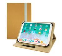 Emartbuy Universal Serie 9.7-10.8 Pulgadas Amarillo Mate Multiángulo Folio Folio Funda Carcasa Wallet con Ranuras para Tarjeta de Crédito y Lápiz Óptico Adecuado para Los Siguientes Dispositivos