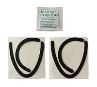 EMASDGEY 2 juegos de patines de pie para elevación/elevación vertical, color negro, borde curvado, almohadilla para escritorio y juegos