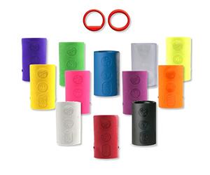 EMAX | Inserto para dedos de bowling Vise Grip - Insertos para dedos P/O - Power Lift/Oval | Pack doble | Tamaño: 4.0-11/16 | Color: Rojo
