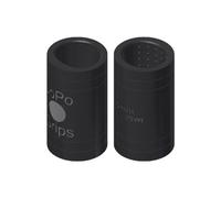 EMAX JoPo Grips - Inserto para dedos - Power Oval/Oval Nub | Duo Pack de insertos para dedos con puntos | Negro (Negro, 4.0 | 11/16)