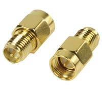 Emb. 2x enchufes adaptadores SMA hembra (polaridad inversa) - SMA macho