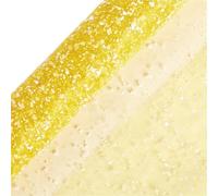 Embalaje de decoración artesanal de 4 yardas, malla de gasa de punto de nieve, caja for ramo de fiesta de boda, papel de envolver, suministros de floristas, materiales(Yellow)