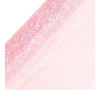 Embalaje de decoración artesanal de 4 yardas, malla de gasa de punto de nieve, caja for ramo de fiesta de boda, papel de envolver, suministros de floristas, materiales(Light pink)