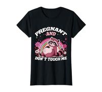 Embarazada Y Mapache Salvaje No Me Toca Mamá Humor Camiseta
