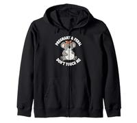 Embarazada Y Salvaje No Me Toques Koala Embarazo Divertido Sudadera con Capucha