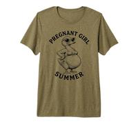 Embarazo Divertido de Pato de Verano para niña Embarazada Camiseta Premium