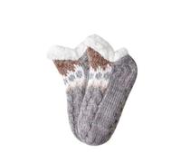 Embarazo sin costuras Slipper Socks Soft Slipper Socks With Non Slip Thickening Winter Adult Bottom Glue Warm Socks Warm Fuzzy Socks For Interior, Home Infantil Rojo Y Azul, gris, Talla única