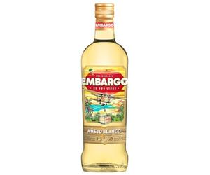 EMBARGO - Ron Añejo Blanco - Ron Libre - Originen Trinidad & Tobago, Guatemala, Martinique - Medalla de oro 2022 The Rum & Cachaça Masters - 40% De Alcohol - Botella 700 ml