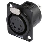 EMBASE XLR hembra 4 puntos Hicon hi-x4df-g (la unidad)
