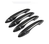 Embellecedor Adhesivo de Fibra de Carbono auténtica para la Cubierta del asidero de Alfa Romeo Giulia 952 Stelvio 949 2016-2020 (sin Orificio para Sensor)