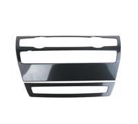 Embellecedor Adhesivo Para Consola Central, Aire Acondicionado, Panel De CD Y Volumen Para X5 E70 2009-2013(Fibra de carbon)