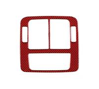 Embellecedor Adhesivo Para Panel Ventilación Aire Acondicionado Trasero Coche Fibra Carbono Suave Para Porsche Para Taycan 2019-2022(Red)