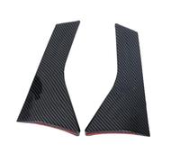 Embellecedor Adhesivo Triangular Los Laterales Alerón Ventana Trasera ABS Acabado Fibra De Carbono para Subaru XV 2012, 2013, 2014, 2015, 2016