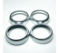 Embellecedor Anillo Para Salida Aire Del Coche Para Smart 453 Para Fortwo Para Forfour Modificación Interior Color ABS. Accesorios Para Interior Coche(Plata)