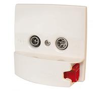 Televes 527402 - Embellecedor toma tv/r-sat-data blanco