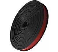 Embellecedor cuadrado, borde de esquina, 9-40 mm cinta de borde para muebles en forma de U 5 M / 16,4 FT autoadhesivo TPE Cubierta de cinta protectora flexible (negro, 22 mm)