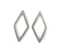 Embellecedor Cubierta Panel Cambio Para Q3 2019-2022 Marco Decorativo Altavoz Audio Pilar A Coche Pegatinas Acero Inoxidable El Interior(Silver)