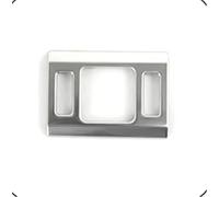 Embellecedor Cubierta Panel Cambio Para Q5 Años Fiscales 2018-2022 Embellecedor Botón Luz Advertencia Marco Interruptor Estacionamiento Calcomanía Decorativa Interior Acero(Silver)