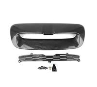 Embellecedor Cubierta Salida Aire para Capó Motor Delantero ABS para Mini para Cooper S R55 R56 R57 R58 07-2013 Color Negro Brillante/Fibra Carbono Parrilla Delantera Rejilla Frontal(Aspecto de Fibra