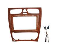 Embellecedor De 9" para Radio De Coche, para Mercedes para Benz CLK W209 (2002-2006) Marco Radio de Coche(Mahogany canbus)
