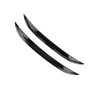 Embellecedor de Arco de Rueda de Coche, Tira Protectora de Cejas de Rueda Negra Brillante, moldura de Llamarada, Ajuste Universal para la mayoría de los Coches (33,5 cm)