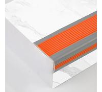 Embellecedor de Borde de Escalera de 1,9 x 0,98 Pulgadas de Ancho, Protector de Borde de Escalera en Forma de L de PVC, Protector de Borde de Escalera Que Protege y Decora Las Esquinas de lo