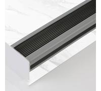 Embellecedor de Borde de Escalera de 1,9 x 0,98 Pulgadas de Ancho, Protector de Borde de Escalera en Forma de L de PVC, Protector de Borde de Escalera Que Protege y Decora Las Esquinas de lo