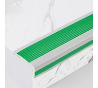 Embellecedor de Borde de Escalera de 1,9 x 0,98 Pulgadas de Ancho, Protector de Borde de Escalera en Forma de L de PVC, Protector de Borde de Escalera Que Protege y Decora Las Esquinas de lo