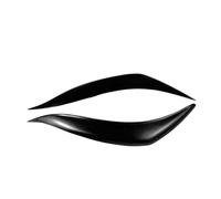 Embellecedor de cejas for faros delanteros de coche, de resina ABS, color negro, compatible con Toyota Corolla 2011, 2012 y 2013.