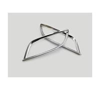 Embellecedor de Cejas para Faros Delanteros de Jeep Compass 2017-2022 ABS Cromado luz antiniebla Trasera Marco de ceja (Negro Derecho)