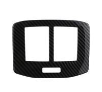 Embellecedor De Cubierta Adhesiva Para Panel Aire Acondicionado, Marco Salida Ventilación Trasera Coche Para VW Para T-roc 2017-2024(Carbon fiber black)