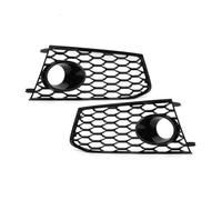 Embellecedor de cubierta de rejilla de luz antiniebla delantera de coche, color negro brillante, Compatible Con Audi RS7 2014 2015 2016 2017 2018, parrilla de lámpara antiniebla HONEYCOMB HEX(Pair)