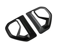 Embellecedor de cubierta lateral de coche de carbono, guardabarros de ventilación lateral frontal, cubierta de rejilla, adornos aptos para Ford 2023 2024(Matte black)