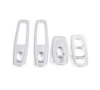 Embellecedor De Cubierta Reposabrazos Puerta Interior Para Kadjar 2015-2019 Interruptor Elevalunas Panel Botones Reajuste Estilo Interior De Coche Interior Accesorios(Plata mate)