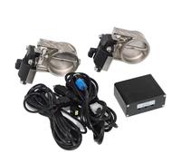 Embellecedor de Escape de Coche, Tubo de Escape, Kit de válvula electrónica Universal de 51, 63 y 76 mm, Interruptor de botón Controlador, Tubo Final (Kit de 51 mm F)