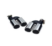Embellecedor de Escape para Audi A3, A4, A5, A6, A7, A8, Up, S3, S4, S5, S6, S7, S8, SQ3, SQ5. Punta de silenciador de 60 mm para Tubo de Escape (Plateado).