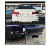 Embellecedor de Escape para BMW 535i F10 F11 640i, Doble Salida de Escape, Mejora Estilo M5, Cuatro Tubos de Escape, Puntas de silenciador de Acero Inoxidable, Boquilla de Extremo (Plateado).