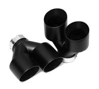 Embellecedor de Escape para Coche, 1 par, para BMW 535i 535d F10 F11 F18, Escape cuádruple, Tubos de Escape mejorados, Parachoques G30 G31 M5, Tubo Final de silenciador (Negro A)