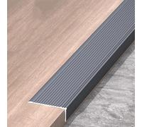 Embellecedor de esquina pared aluminio con moldura en L, Protector bordes, marco puerta, protección zócalo gabinete, 3 uds(Grey,10 * 3cm)