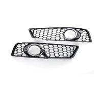 Embellecedor De Faro Antiniebla Para A3 8P 2009 2010 2011-2013 Cubierta De Bisel Luz Antiniebla Coche Para Parachoques Rejilla Con Malla Orificio Para Estilo(Chrome Silver)