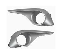 Embellecedor De Faro Antiniebla Para Toyota Para Highlander 2012-2014 Cubierta Luz Antiniebla Carcasa Lámpara Coche Rejilla Parachoques Delantero Accesorios(Silver 1Pair)