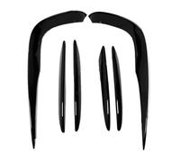 Embellecedor De Faros Antiniebla para Parachoques Delantero De Coche para Mercedes para Benz Clase E W213 S213 AMG para Line Pre-Facelift 2016-2020 QAQMHVCVB(Gloss Black 6Pcs)