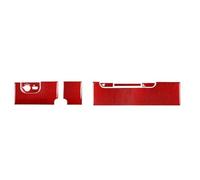 Embellecedor de Fibra de Carbono para Panel de Consola Central, para TT, para MK1, para 8N (2001-2006) Panel de guantera Pegatinas Decorativas Interiores (4 Rojas)