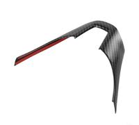 Embellecedor de fibra de carbono para volante, 1 paquete para Mazda 3 Axela 2014-2016, decoración interior del coche, cubierta elegante para tablero