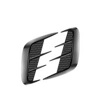 Embellecedor de guardabarros de fibra de carbono multifunción, pegatina para coche, simulación de branquias de tiburón Moldura de ventilación lateral del vehículo(Carbon fiber)